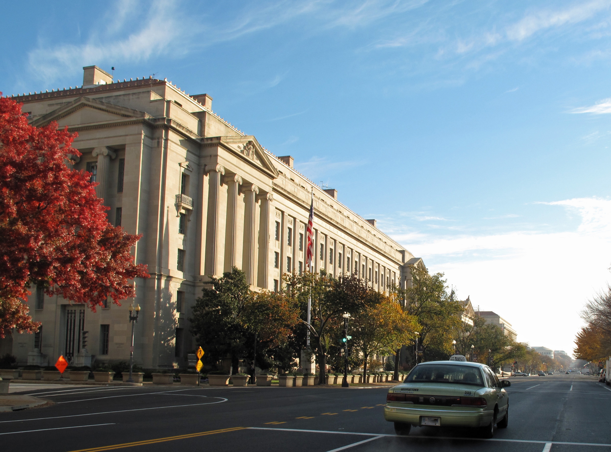Robert F. Kennedy Department of Justice Building in Washington, D.C., used to illustrate BIA procedural rulings